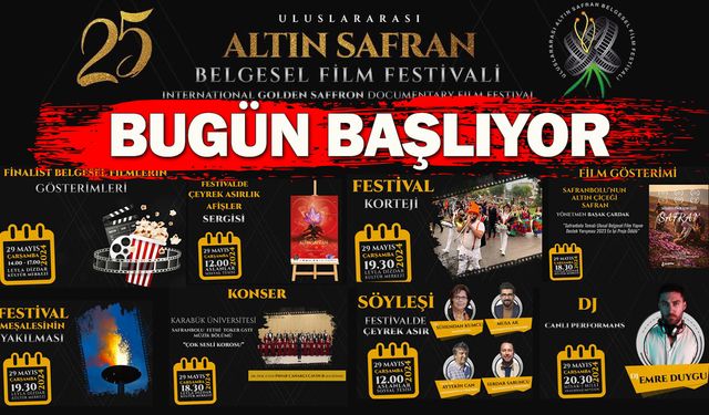 ALTIN SAFRAN BELGESEL FİLM FESTİVALİ DOLU DOLU BAŞLIYOR