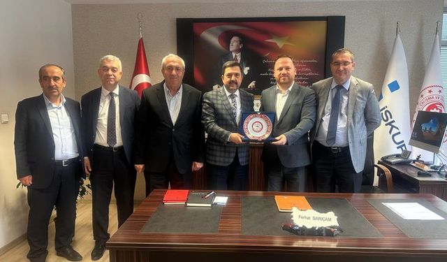 ANKARA HEYETİNDEN İŞKUR MÜDÜRÜ SARIÇAM'A ZİYARET