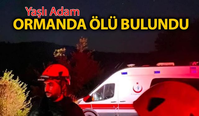 YAŞLI ADAM ORMANDA ÖLÜ BULUNDU