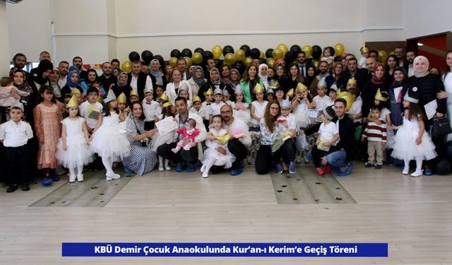 DEMİR ÇOCUK ANAOKULUNDA GEÇİŞ TÖRENİ DÜZENLENDİ