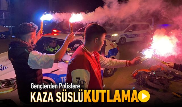GENÇLERDEN POLİSE 'KAZA SÜSLÜ İHABAR'