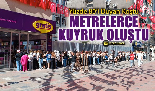 DUYAN KOŞTU YİNE METRELERCE KUYRUK OLUŞTU