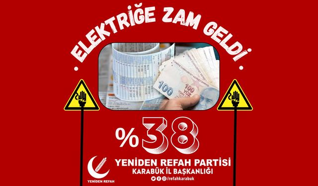 İSMAİL ÖZER'DEN ELEKTRİK ZAMMINA SERT TEPKİ