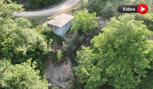 İÇME SUYU DEPOSU HEYELAN TEHLİKESİYLE KARŞI KARŞIYA