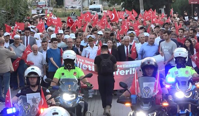 BARTIN'DA 15 TEMMUZ ŞEHİTLERİ UNUTULMADI