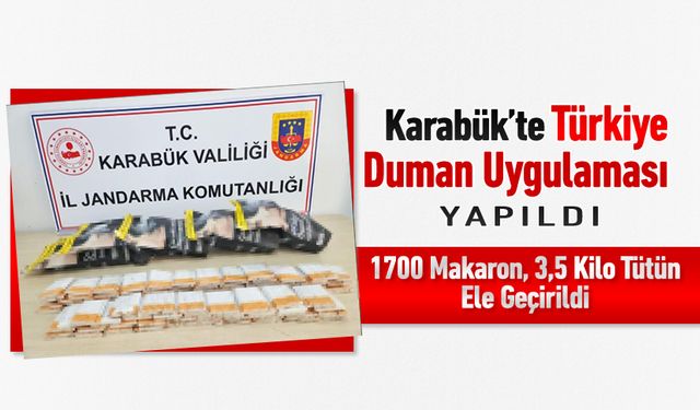 'TÜRKİYE DUMAN UYGULAMASI' DENETİMLERİ YAPILDI