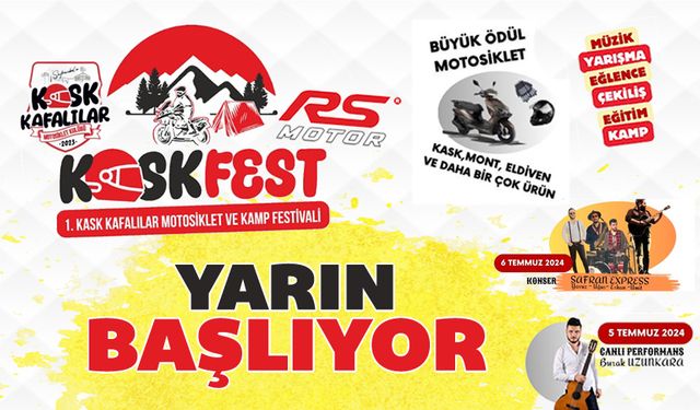 MOTOSİKLET TUTKUNLARI KASKFEST'TE BULUŞUYOR