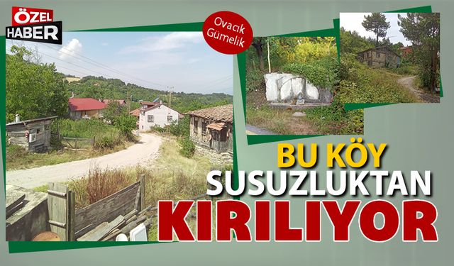 BU KÖY HALKI SUSUZLUKTAN KIRILIYOR