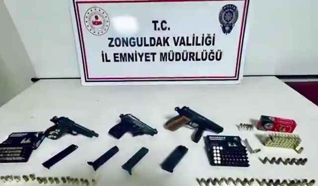 ZONGULDAK'TA YASADIŞI SİLAH TİCARETİNE OPERASYON