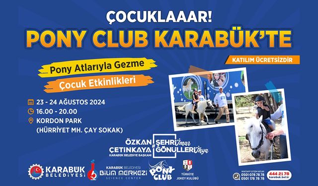 PONY CLUB KARABÜK'E GELİYOR