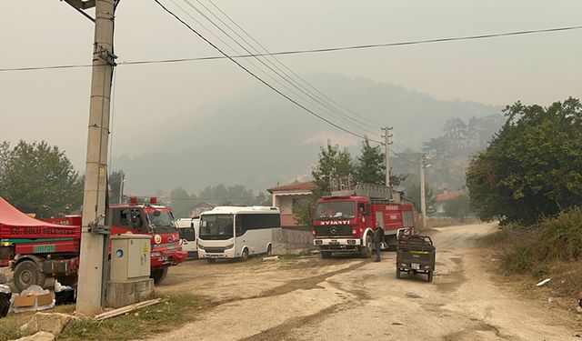 BOLU'DA ORMAN YANGININDA 490 KİŞİ TAHLİYE EDİLDİ