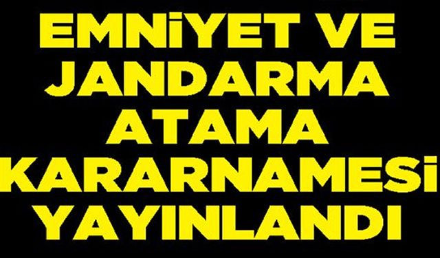 ÇANKIRI'DA İL EMNİYET MÜDÜRÜ VE İL JANDARMA KONUTANI DEĞİŞTİ