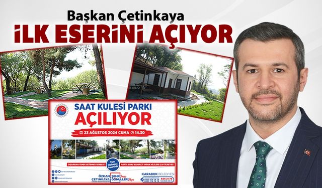 BAŞKAN ÇETİNKAYA İLK ESERİNİ AÇIYOR