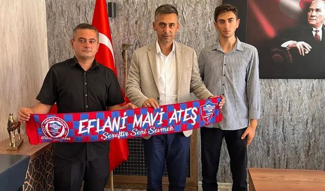 EFLANİ MAVİ ATEŞ'TEN GENÇLİK SPOR İLÇE MÜDÜRÜNE ZİYARET