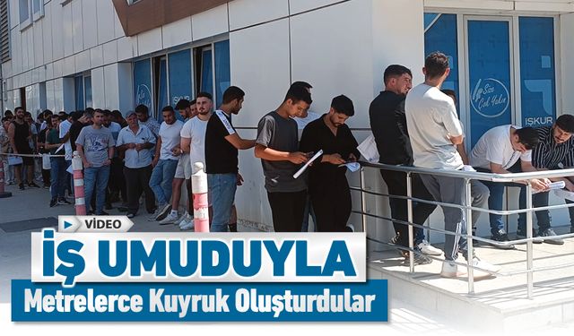 KARDEMİR İŞİ İÇİN METRELERCE UMUT KUYRUĞU