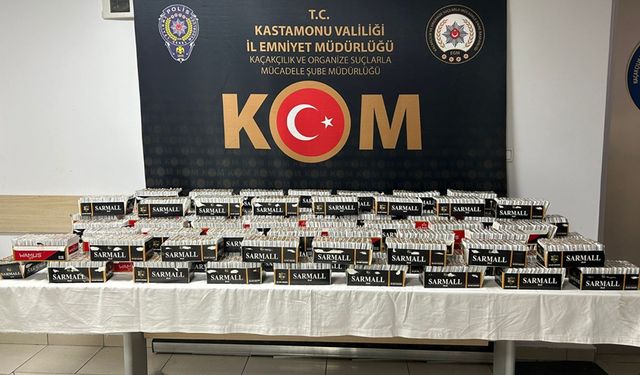 KASTAMONU'DA 28 BİN ADET DOLDURULMUŞ MAKARON YAKALANDI