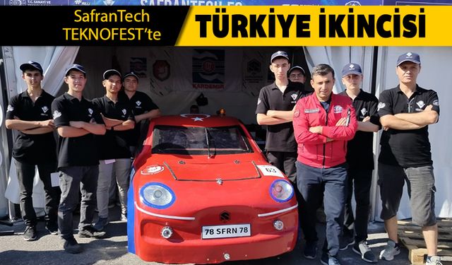 SAFRANTECH TEKNOFEST'TE TÜRKİYE İKİNCİSİ OLDU