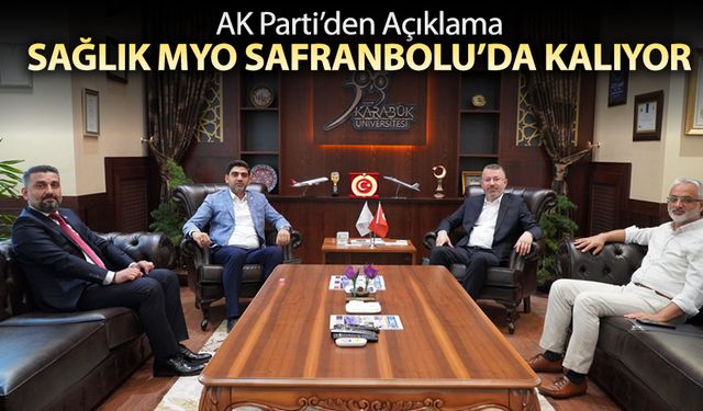 SAĞLIK MYO SAFRANBOLU'DA KALIYOR