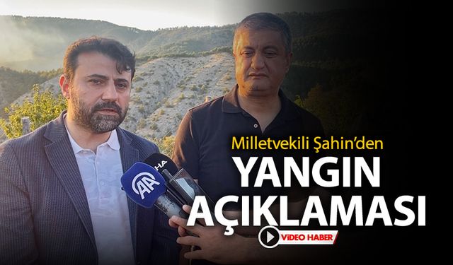 MİLLETVEKİLİ ŞAHİN'DEN YANGIN AÇIKLAMASI