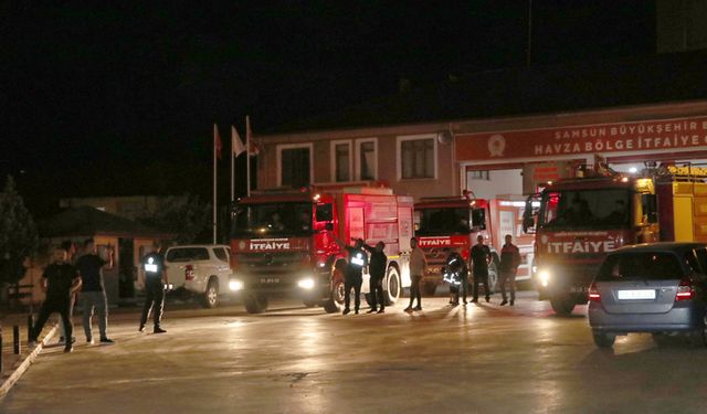 SAMSUN'DAN BOLU'YA İTFAİYE ARAÇLARI SEVK EDİLDİ