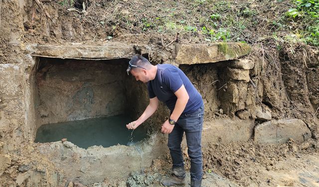 ZONGULDAK'TA ASIRLIK ÇEŞME GÜN YÜZÜNE ÇIKTI