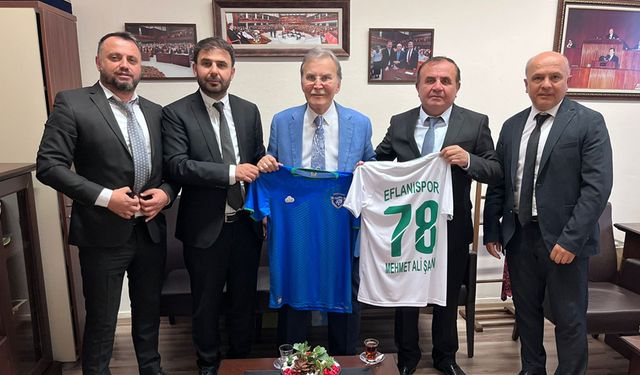 ASD YAPI EFLANİ SPOR'DAN MEHMET ALİ ŞAHİN'E ZİYARET