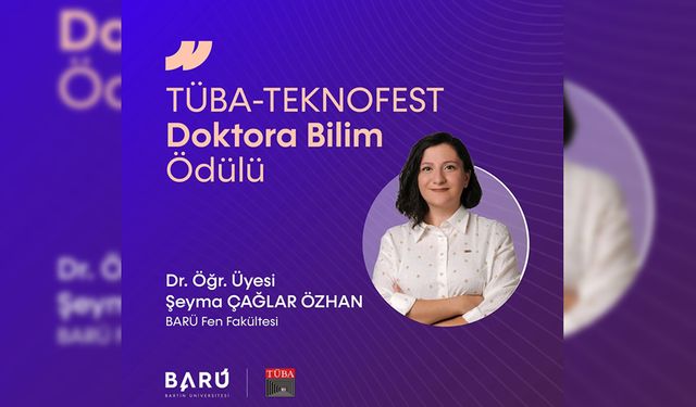 BARÜ'LÜ AKADEMİSYENE DOKTORA BİLİM ÖDÜLÜ