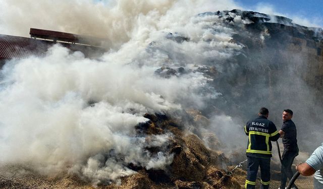 ILGAZ'DA MANDIRAYA YILDIRIM DÜŞTÜ