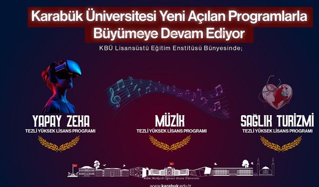 KBÜ'DE LİSANSÜSTÜ EĞİTİMDE 3 YENİ PROGRAM DAHA AÇILDI