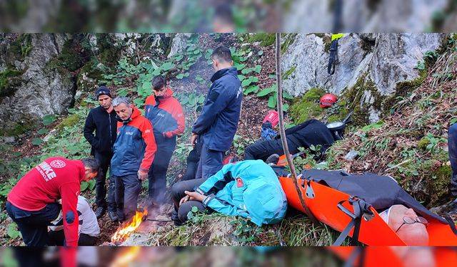 MADEN ARARKEN KAYBOLAN İŞÇİLER HELİKOPTER İLE BULUNDU