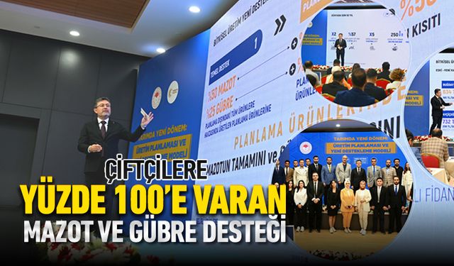 KRİTERLERİ KARŞILAYAN ÇİFTÇİYE YÜZDE 100'E VARAN MAZOT VE GÜBRE DESTEĞİ