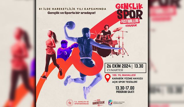 GENÇLİK VE SPOR FESTİVALLERİ BAŞLIYOR