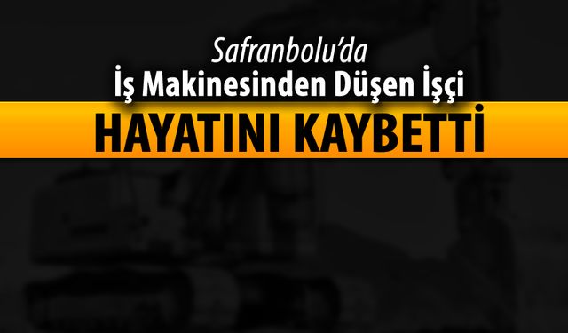 İŞ MAKİNESİNDEN DÜŞTÜ, HAYATINI KAYBETTİ