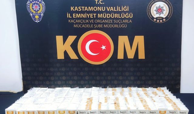 KASTAMONU'DA 14 BİN DOLDURULMUŞ MAKARON ELE GEÇİRİLDİ