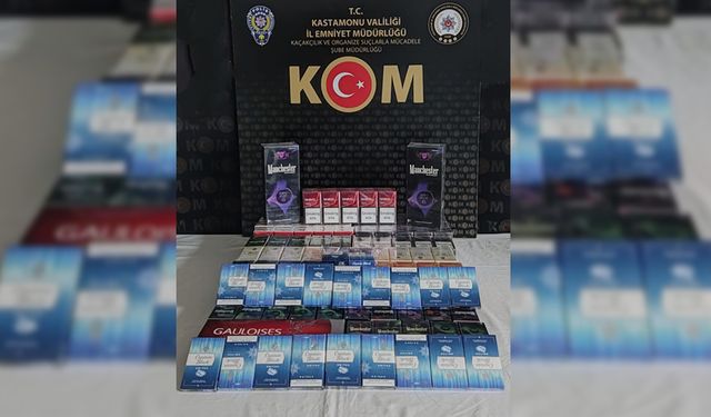 KASTAMONU'DA 280 PAKET KAÇAK SİGARA YAKALANDI