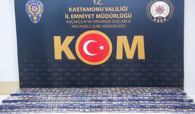 KASTAMONU'DA BİNLERCE DOLDURULMUŞ MAKARON YAKALANDI