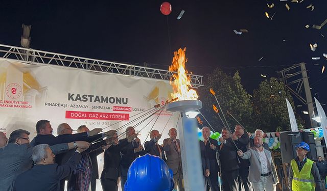 KASTAMONU'DA DÖRT İLÇEYE DAHA DOĞAL GAZ VERİLDİ