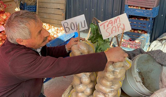 PATATES DİYARI BOLU'DA PATATES 20 LİRADAN 5 LİRAYA DÜŞTÜ