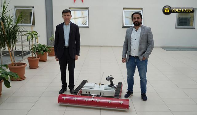 KBÜ'DE YERLİ GÜNEŞ PANELİ TEMİZLEME ROBOTU ÜRETİLDİ