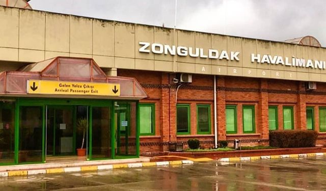 ZONGULDAK HAVALİMANI'NDA ULAŞIMA RÜZGAR ENGELİ