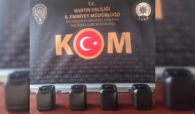 BARTIN'DA 20 LİTRE ETİL ALKOL ELE GEÇİRİLDİ