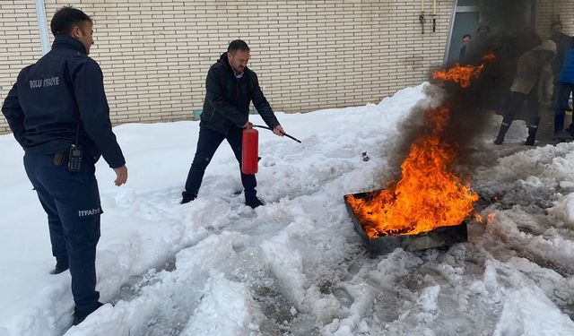 BOLU'DA YANGIN EĞİTİMLERİ DEVAM EDİYOR