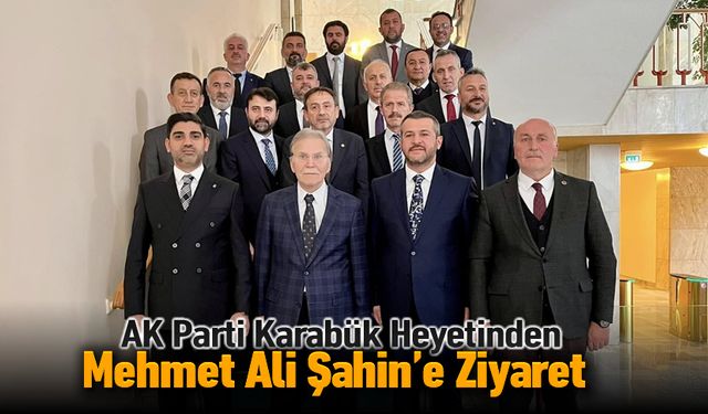 AK PARTİ KARABÜK HEYETİNDEN ŞAHİN'E ZİYARET