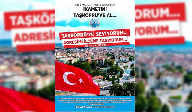 ADRESİMİ İLÇEME TAŞIYORUM KAMPANYASI DEVAM EDİYOR