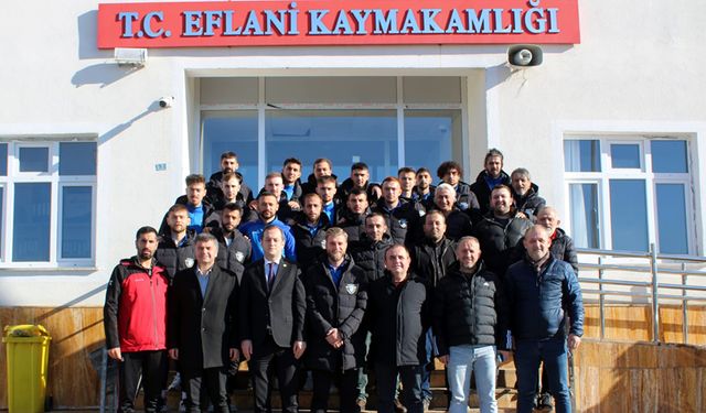 ASD EFLANİSPOR'DAN BAŞKAN AKIN'A ZİYARET