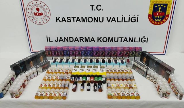 KASTAMONU'DA KAÇAK ELEKTRONİK SİGARA YAKALANDI