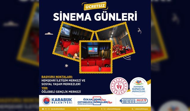 ÇOCUKLARA VE GENÇLERE ÜCRETSİZ SİNEMA ETKİNLİĞİ