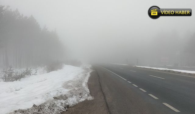 KARABÜK-BARTIN KARA YOLU SİS ETKİLİ OLDU