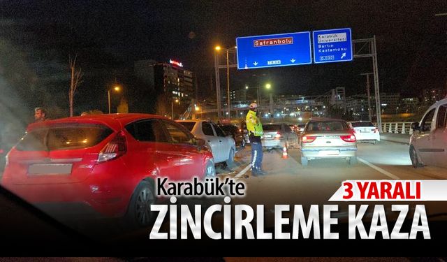 ZİNCİRLEME TRAFİK KAZASI: 3 YARALI