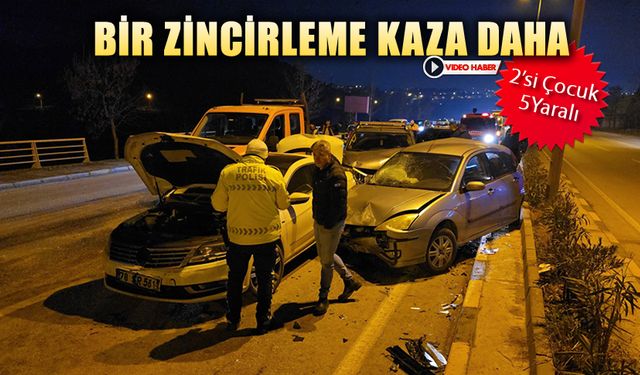 ZİNCİRLEME KAZA: 5 YARALI